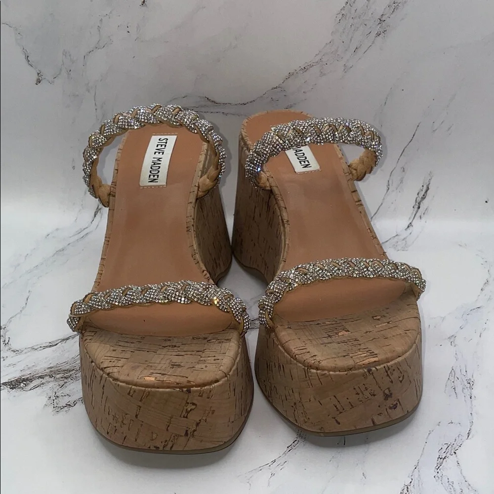 Steve Madden Women's Glittering Platform Sandals